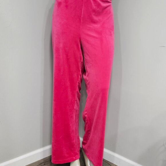 Juicy Couture Rib Waist Long Velour Pant - Picture 3 of 8